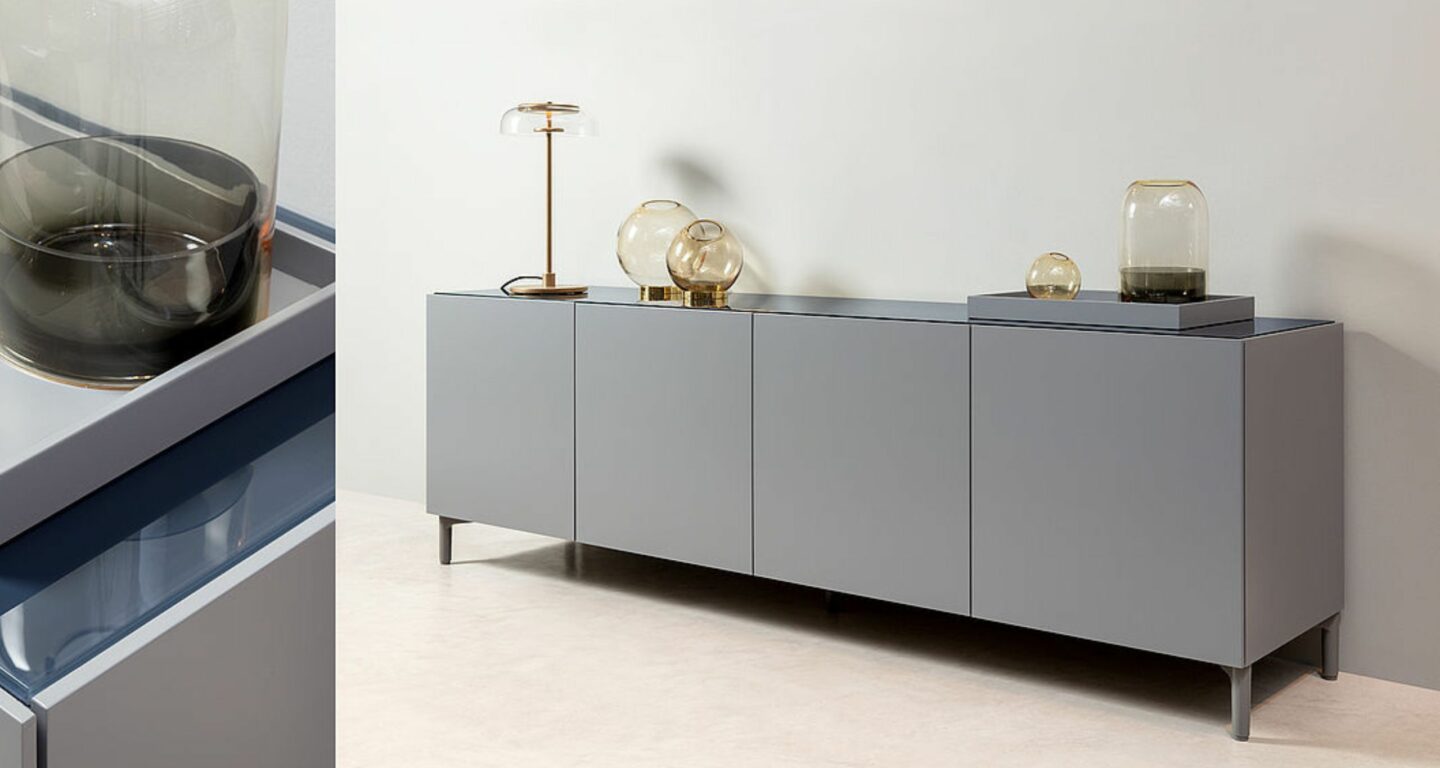 Rolf Benz Stretto Sideboard grau