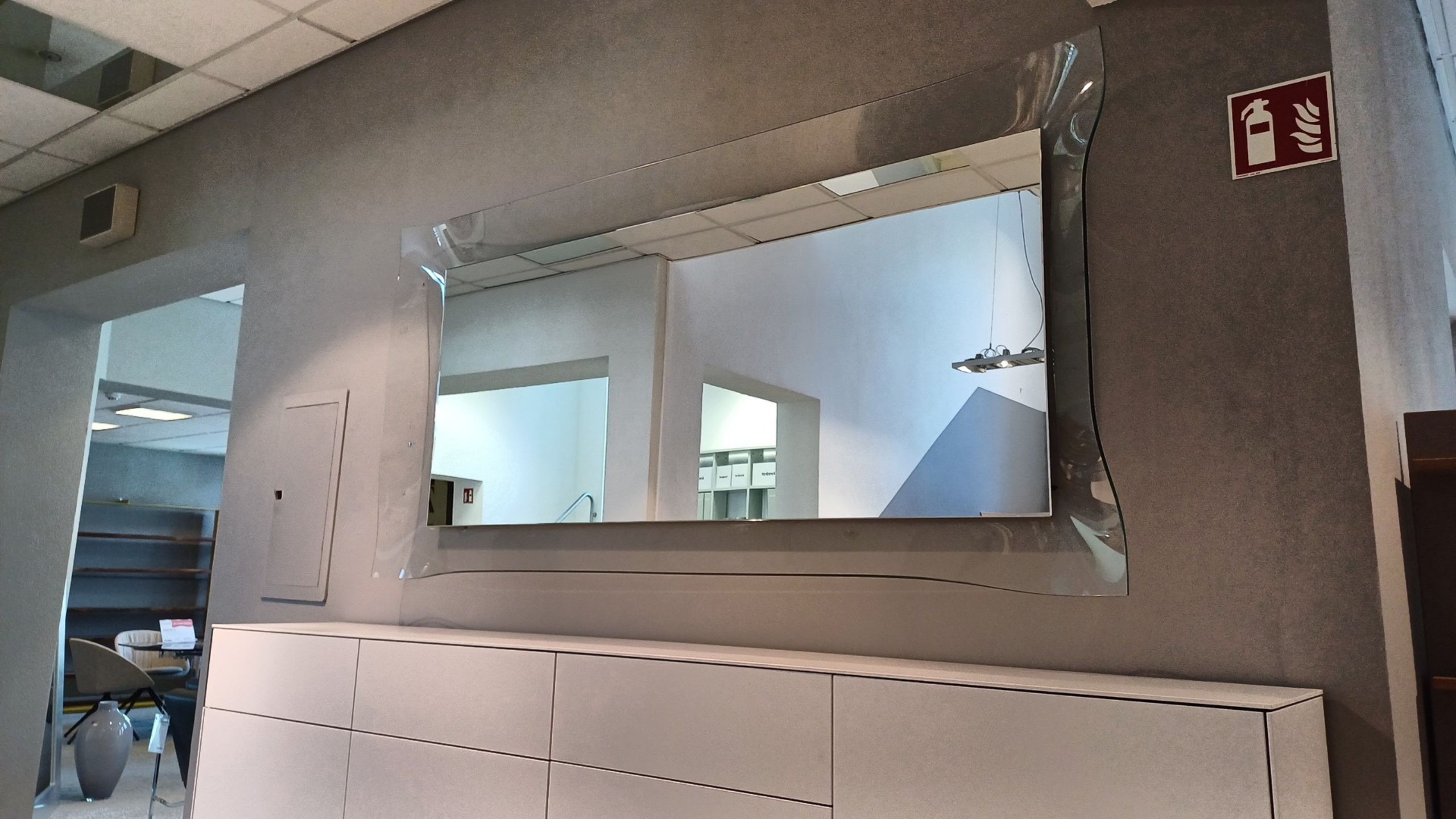 BMB Italy NEXUS Spiegel groß auf geschmolzenem Kristallglas