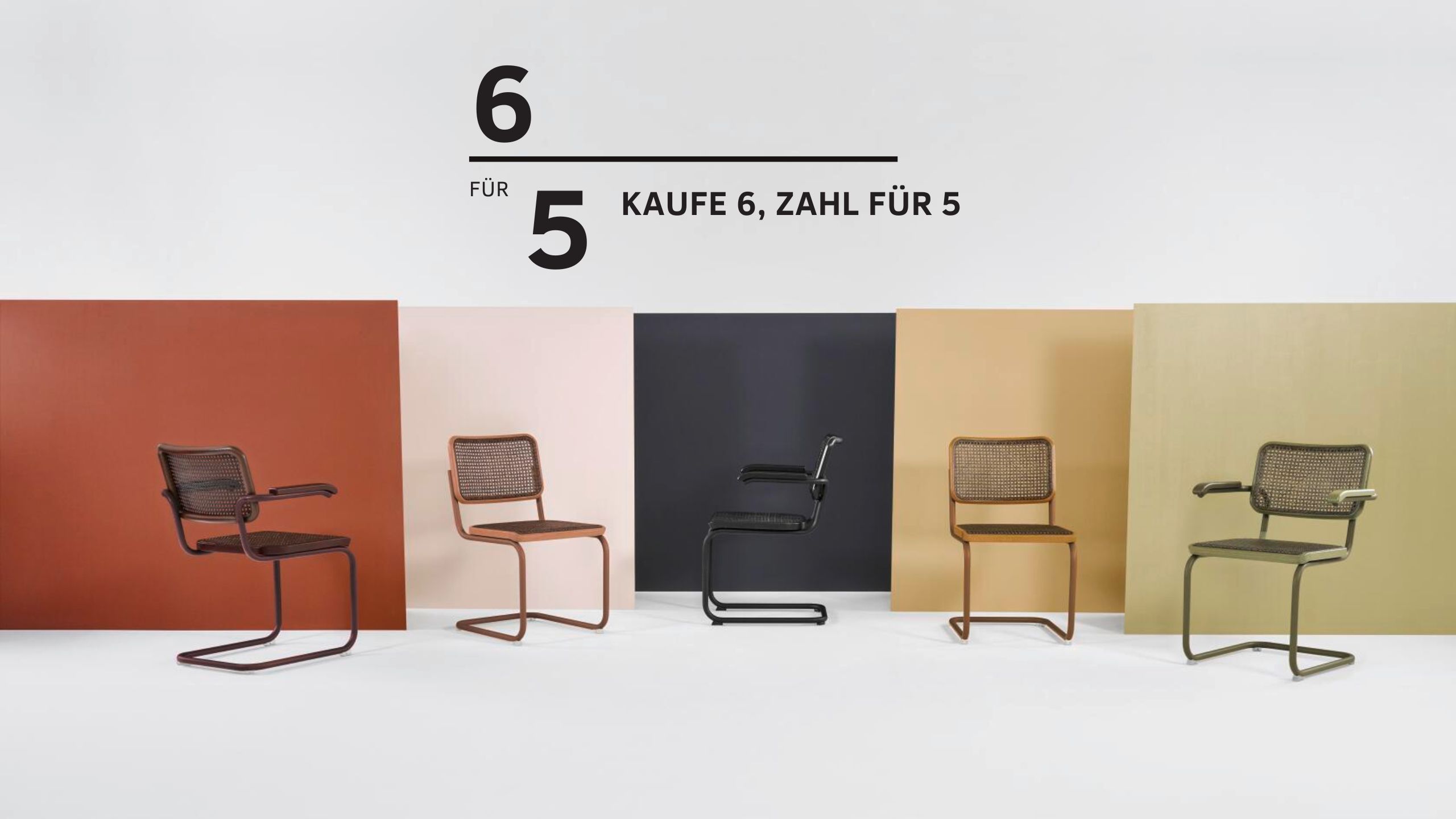 Thonet Stühle s32 und s64 Aktion Kaufe 6 Zahl für 5