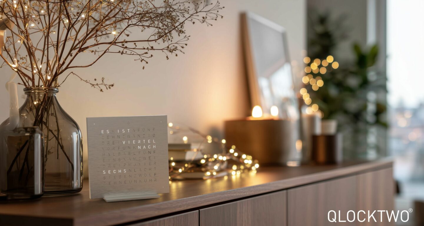 Blogheader_MoebelMeiss_Qlocktwo_Weihnachtsgeschenk