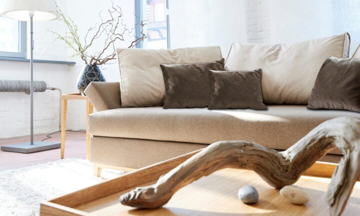 Moebel meiss Signet Good life beige Milieu Ausschnitt