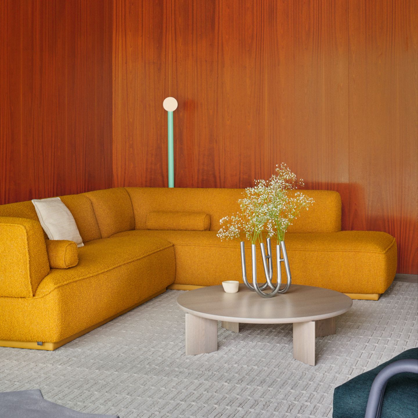 Leolux Sofaprogramm Loya Stoff orange