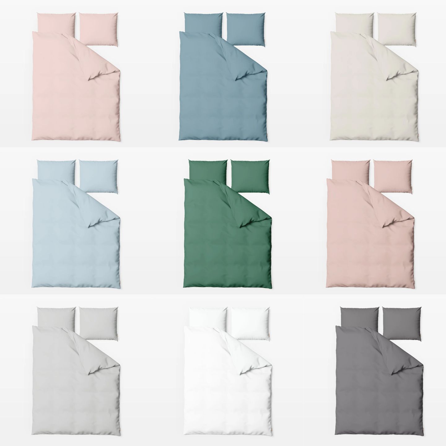 MOMM Bettwäsche Pure Satin Farben