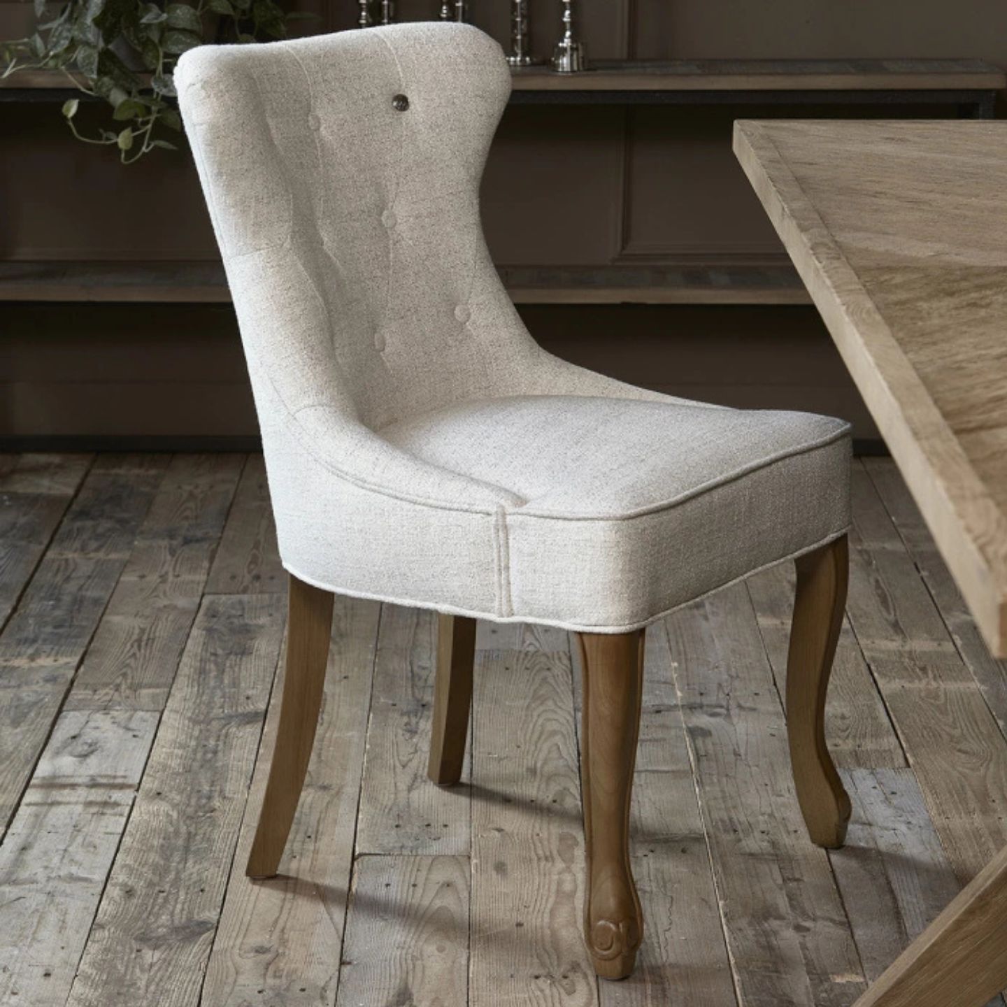 Rivièra Maison Stuhl George Antique White Rich Tweed