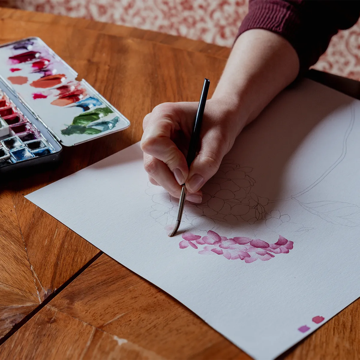 Schlossberg Switzerland Bettwäsche handgemalt