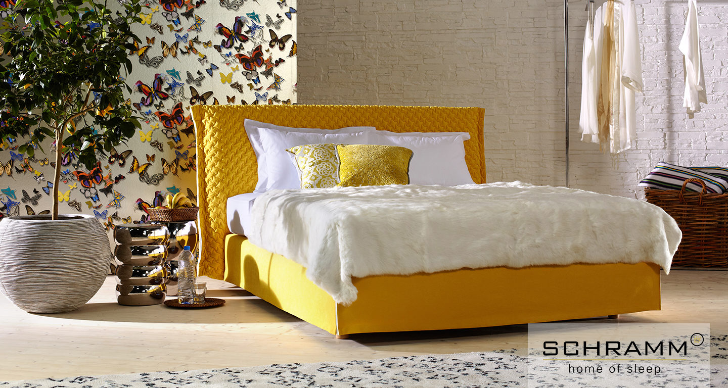 Schramm Bett Purebeds Loft gelb
