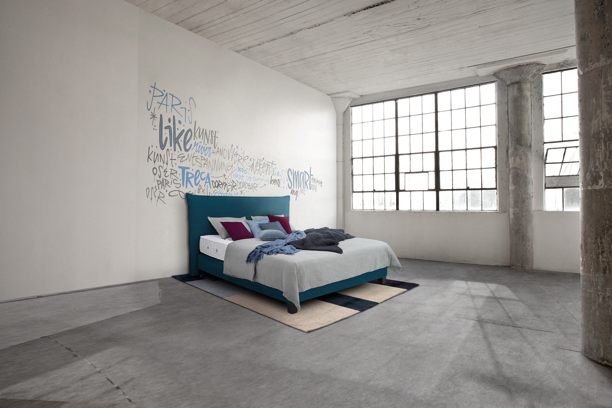 Treca Bett Smart in Farbe Bleu bei Möbel Meiss